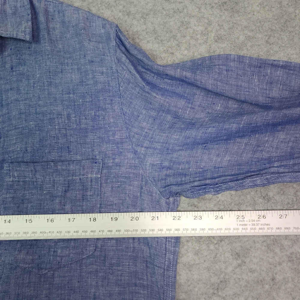 Frank & Eileen Rory Famous Blue Lived-in Linen Maxi Dress - Picture 8 of 10